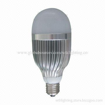 9W E27 B22 LED Bulb, 50,000-hour Lifespan, AC 85-265V, Bridgelux/Epistar/EpiLEDs Chips